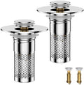 Bathroom Sink Drain Strainer,Universal Pop-Up Sink Stopper Hair Catcher by Mengine