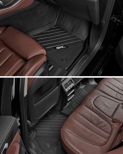 3W Floor Mats for BMW X7 6 Seats 2019-2025 2026, TPE All Weather Black - Image 5