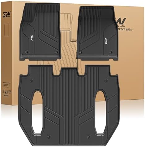 3W Floor Mats Fit for Tesla Model X 6 Seat 2021-2025 2026 by 3W