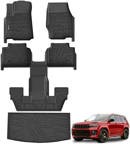 Floor Mats for Jeep Grand Cherokee L 2021-2026 (Only 6 Seats) by Partzer