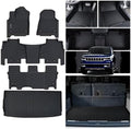 Floor Mats for Jeep Wagoneer 2022-2025 2026 (Only Filt 8 Seats Version(2 Row Bench Seats)-Non L) with Trunk Mat,TPE All Weather Protection 3 Rows Car Floor Liners with Cargo Liners by AltraVosAllWeatherCarMats