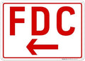 FDC Left Arrow Sign, by SigoSigns