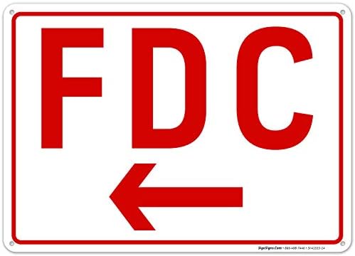 FDC Left Arrow Sign, by SigoSigns