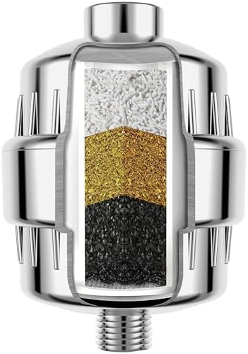Enhanced Formula Multi-Stage Shower Filter - Shower Head Filter - Hard Water Filter, Remove Chlorine Heavy Metals and Other Sediments, Reduces Dry Itchy Skin, Dandruff (Upgrade Formula) by Welcometobwdmhouse
