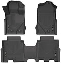 Husky Liners Weatherbeater Floor Mats | Fits 2021-2026 Ford Bronco 4-Door | Front & 2nd Row, 3-pc Black - 95301 by HuskyLiners%C2%AE