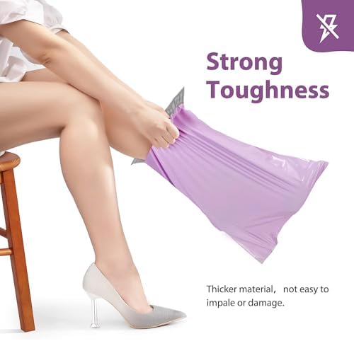 Fuxury Large Poly Mailers 19x24 Inch 50 Pcs, Waterproof Shipping Bags for Clothing, Strong Adhesive Shipping Envelopes for Small Business Suppliers, Self Seal Mailers Poly Bags Mailing Bags Purple - Image 5
