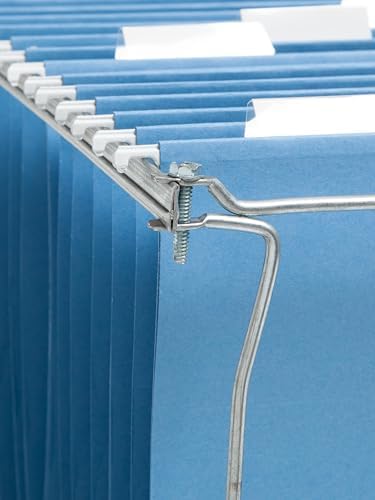 Smead Steel Hanging File Folder Frames, 2 Count, Gray, Adjustable Depth 23" to 27", Legal Size (64873) - Image 6