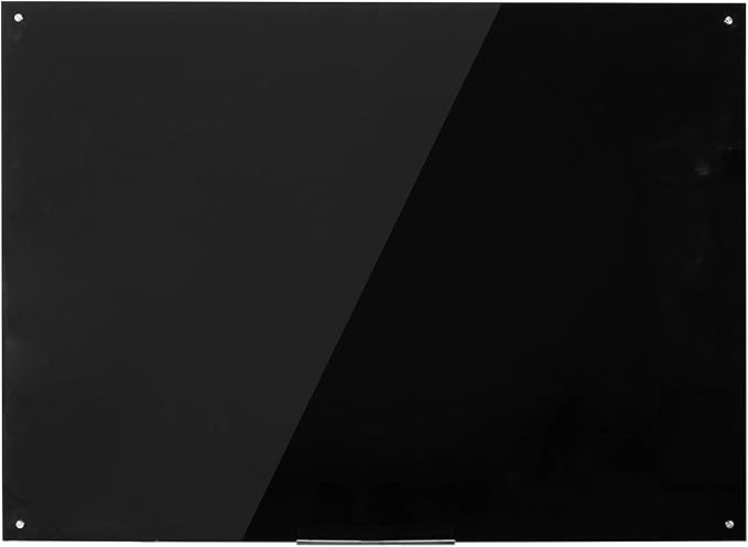 48" x 36" Magnetic Black Glass Board - Image 2