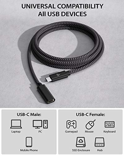 Faracent USB C Extension Cable 10Gbps 4K@60Hz - Image 5