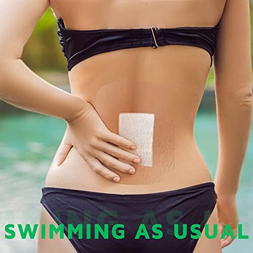 Nuanchu 50 Pcs Waterproof Transparent Adhesive Bandages Clear Adhesive Bandages Stretch Film Tape Tattoo Cover up Tape for Tattoo Swimming Shower(6 x 7.7 Inch) - Image 6