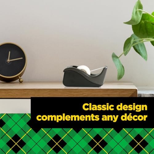 Scotch Desktop Tape Dispenser,Black Two-Tone,1 Dispenser/Pack (C60-BK),(Pack of 12) - Image 6