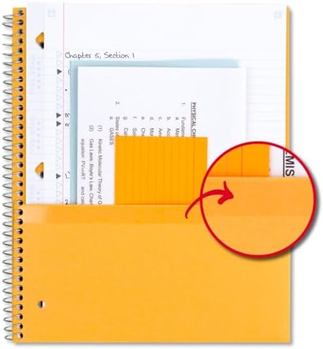 Five Star Spiral Notebook Plus Study App, 1 Subject, College Ruled Paper, 100 Sheets, 8-1/2" x 11", School, Black (72057) (Pack of 12) - Image 4