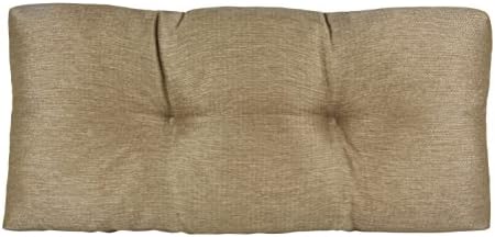 Klear Vu The Gripper Non-Slip Tufted Bench Cushion for Indoor Furniture, Assembled in USA, Entryway Storage, Bay Window, Corner Nook or Piano Seat, 30 Inches, Solid Gold - Image 2