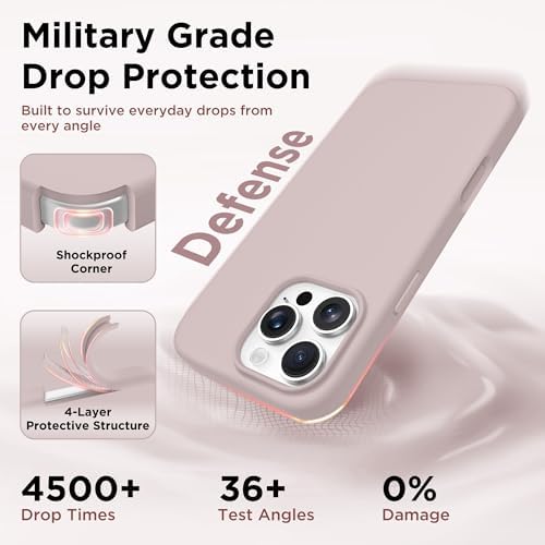 GolbinBox Magnetic for iPhone 16 Pro Max Case, Silicone Cover, Light Taro - Image 6