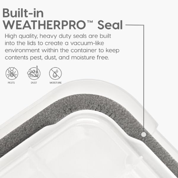 IRIS USA WeatherPro 74 Qt Storage Bins - Image 4