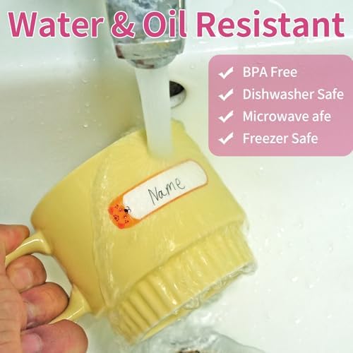 480 Pcs Waterproof Labels for Kids Stuff Daycare Name Bottle Essentials - Image 3