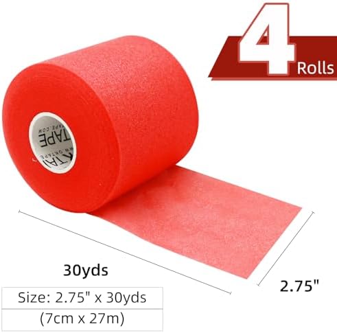 OK TAPE Pre Wrap Tape 4-Rolls 120 Yds Athletic Foam Underwrap for Sports - Image 2