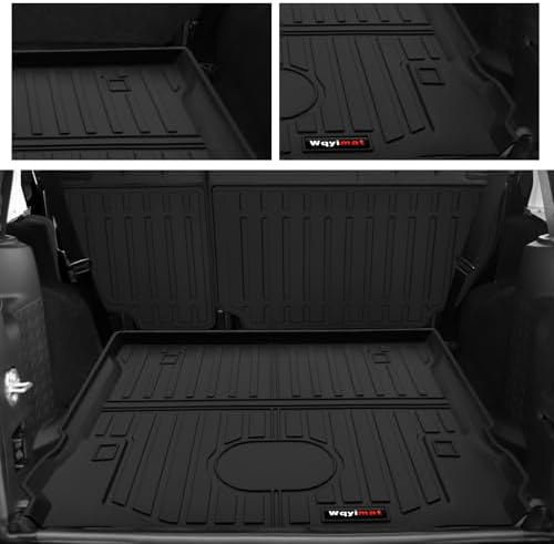 Custom for 2007-2018 Jeep Wrangler JK 4 Door Floor Mats & Cargo Liner & Backrest Mat All Weather TPE Rubber Protection Mat (for 2007-2018 JK 4 Door Accessories 6 Pcs) - Image 4
