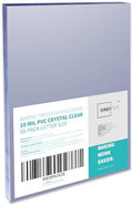 Binditek 10 Mil PVC Binding Covers, 8.5 x 11 Inches, Clear, 50 Pack by Binditek