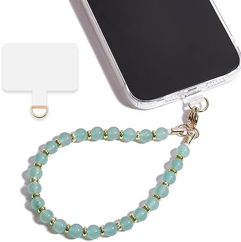 Marble Beaded Phone Wrist Strap for Women, Detachable Design by Lostars