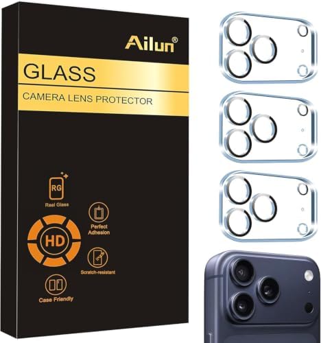 Ailun 3 Pack Camera Lens Protector for iPhone 17 Pro Max, Tempered Glass by Ailun