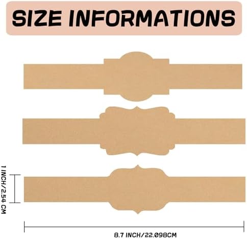 Brown Blank Kraft Soap Labels (Without Decoration) - Image 2