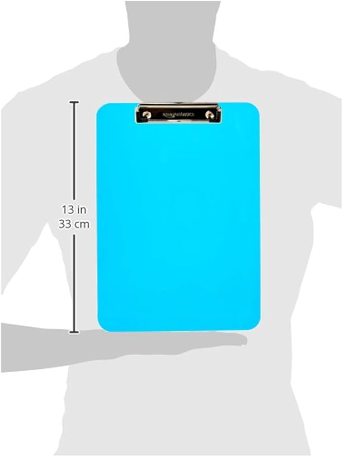 Amazon Basics Colorful, Lightweight Plastic Clipboards, Letter Size - Image 5