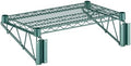 14" x 24" Wire Green Epoxy Wall Mount Shelf, Commercial Fixed Wall Mount Rack, NSF, Metal Floating Shelving for Kitchen, Stock Rooms, Home and Hotel by Zedfire