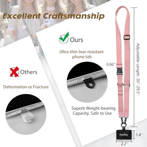 Icycay Phone Lanyard Crossbody Strap Neck Adjustable Teacher Women Solid - Image 5