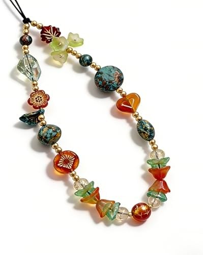 Beaded Camera Wrist Strap Cute Digital Camera Charm Lanyard Phone Charms Strap Beaded Camera Chain for Phone - Image 7