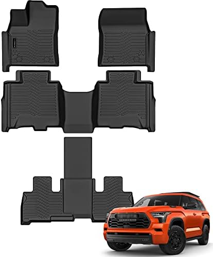 AUXKO All Weather Floor Mats for Toyota Sequoia 2026-2023 by AUXKO