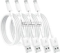 Susnwere 4 Pack [Apple MFi Certified] Apple Charging Cables 6ft, iPhone Chargers, Lightning Fast iPhone Charging Cord for iPhone 12/11/11Pro/11Max/ X/XS/XR/XS Max/8/7, ipad(White) by Susnwere