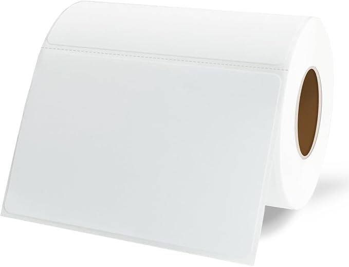 Name Tag Stickers, 3.5" x 2.25" White Labels, Waterproof/Oil/Tear Resistant/Ink by Yeachlaing