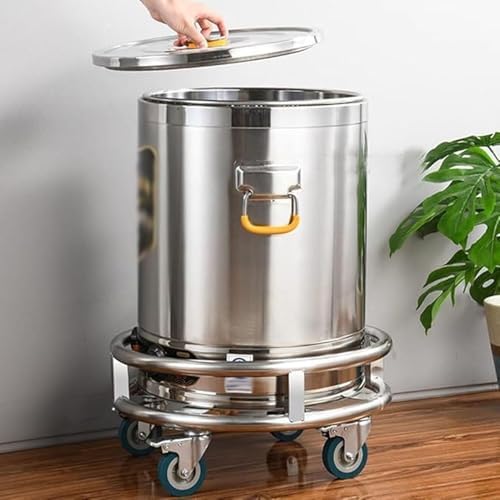 Heavy Duty Stainless Steel Utility Cart with Wheels for Easy Transport, Ideal for Commercial and Home Use, Durable and Versatile - Image 2