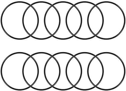 uxcell Nitrile Rubber O-Rings 72mm OD 67.2mm ID 2.4mm Width, Metric Sealing Gasket, Pack of 10 by uxcell