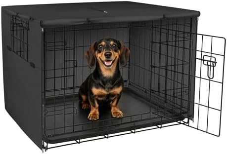 Explore Land Dog Crate Cover, 24 inches, Black by ExploreLand
