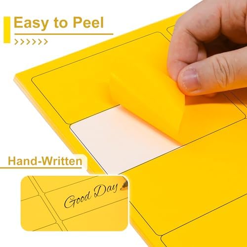 LLIKED 2" x 4" Neon Fluorescent Yellow Labels 300 Labels 30 Sheets - Image 4
