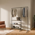 pamo Clothing Rack with Shelves 59" W x 76" H, 260 lbs Load Capacity by pamo