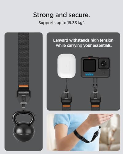 Spigen Phone Wrist Strap with Lanyard and Tether Tab (Universal) - Image 4
