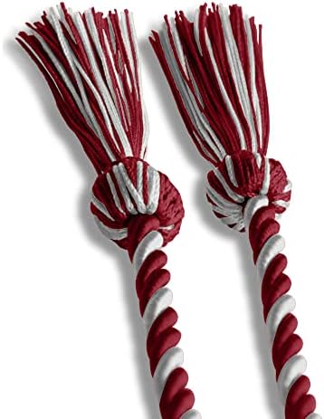 Endea Graduation Single Honor Cord Two-Color (Cardinal/Silver) - Image 4