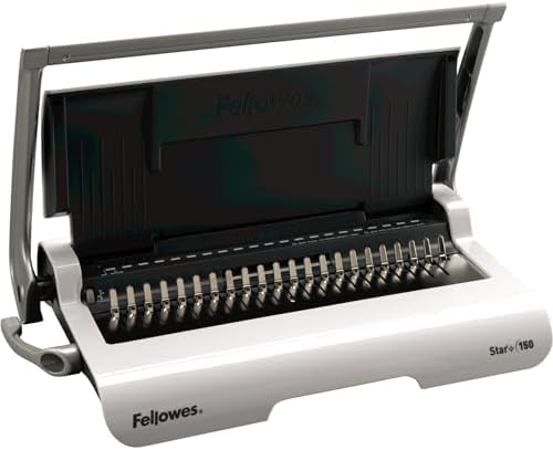 Fellowes Star+ Comb Binding Machine, Classroom Must-Haves Manual Binder, 15-Sheet Punch Capacity, Perfect for School Supplies & Classrooms (5006501) - Image 3