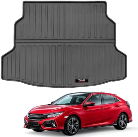 Custom for 2017-2021 Honda Civic Hatchback Cargo Mats Trunk Liner All Weather TPE Protection Mat Accessories (for 2017-2021 Honda Civic Hatchback) - Image 3