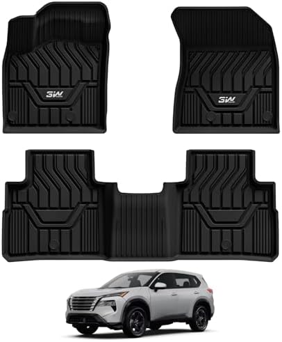 3W Floor Mats for Nissan Rogue 2026 2025 2024 2023 2022 2021 (NOT Sport) by 3W