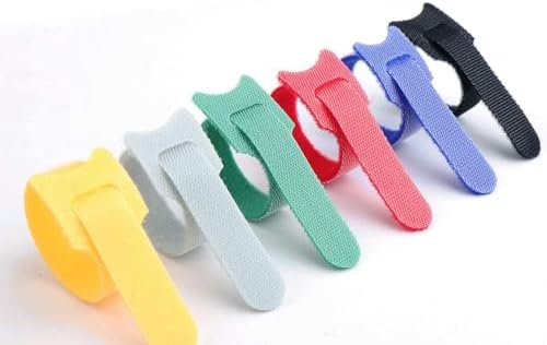 California JOS 60 PCS 6 Inches Colorful Reusable Cable Ties, Wire Ties, Cord Organizer, Cable Organizer, Adjustable Cable Management - Image 6