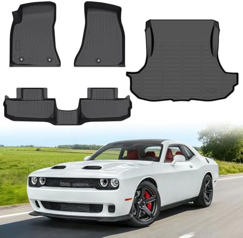 Floor Mats for Dodge Challenger RWD 2015-2023 by Vehiwell