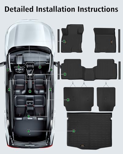 Floor Mats & Cargo Mat & Backrest Mat Custom for Ford Escape 2020-2025 2026 - Image 7