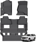 Wailtnb-All Weather Floor Mats for 2015-2020 Chevrolet Tahoe/GMC Yukon Custom Fit Chevrolet Tahoe 2015-2020 GMC Yukon Durable Easy to Clean fit 2015 to 2020 Chevy Tahoe Accessories by Wailtnb