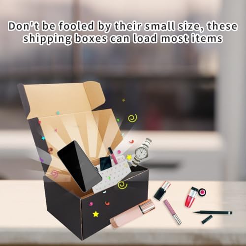 12"x9"x4"Shipping Boxes,10Pcs Black Corrugated Cardboard Boxes. - Image 7