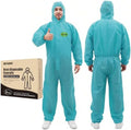 Painting Protective Suit, SMS Full Body Hazmat Suits Coveralls with Hood and Elastic Wrists for Mechanic Work by RAYGARD