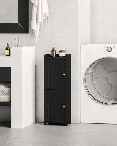 Hzuaneri Bathroom Storage Cabinet, Small Corner Floor Cabinet with 2 Doors - Image 3